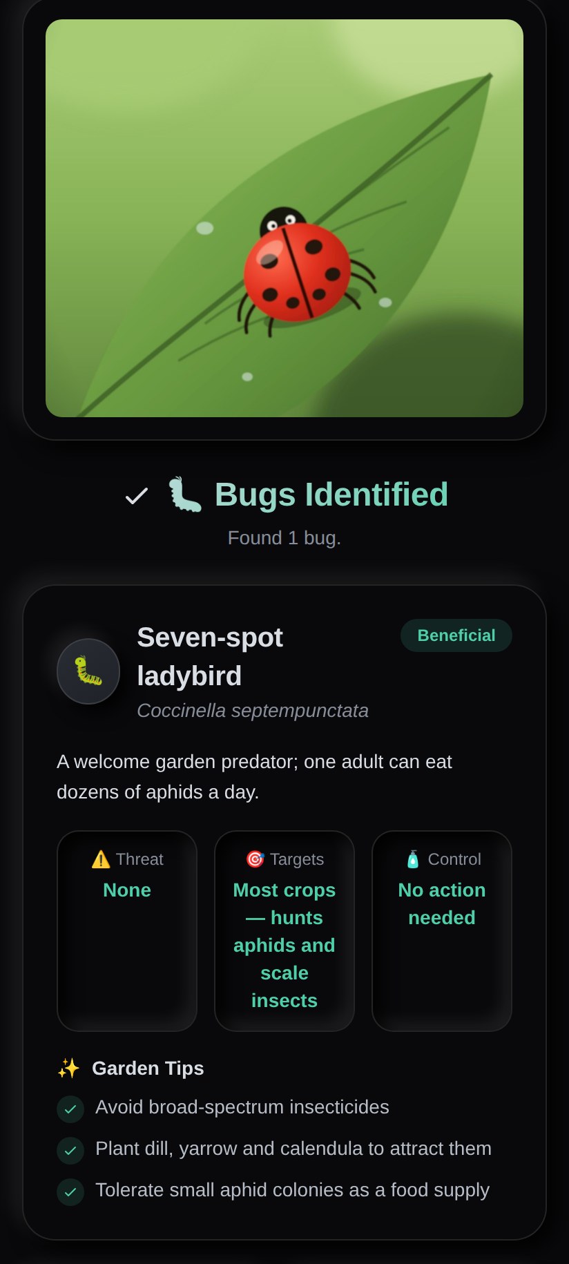 PlantID bugs and diseases mode